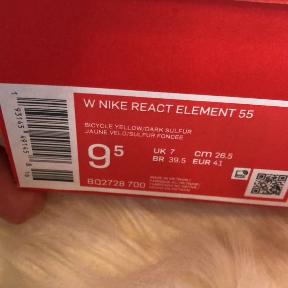 ‼️SOLD‼️Yellow Nike React - Picture 6 of 6